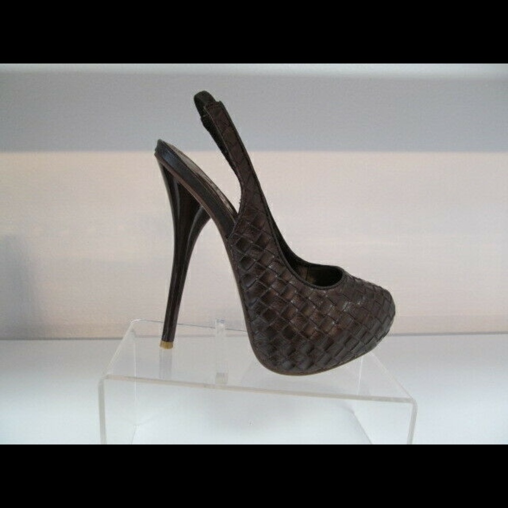 New Women’s Shoes Sexy 5” Heels Brown Faux Leather